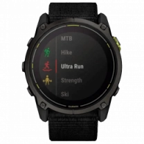 Смарт-годинник Garmin Enduro 3 Carbon Gray DLC Titanium with Black UltraFit Nylon Strap