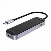 Type-C-Хаб Proove Shadow (2*USB3.0 + Type-C + PD100W + HDMI) (dark gray)
