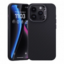 Чохол Benks Magnetic Kevlar ArmorPro Case iP15 Pro (600D/Black/Metal Frame)	