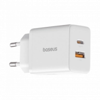 Адаптер Baseus Cube Fast Charger C+U 30W EU Moon White (P10111404213-00)