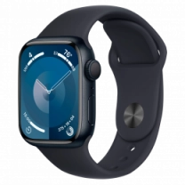 Apple Watch Series 9 45mm Midnight Aluminum Case with Midnight Sport Band S/M (MR993)