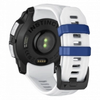 Смарт-годинник Garmin Instinct 3 45mm Solar Whitestone with Whitestone/Bolt Blue Band (010-02934-03)