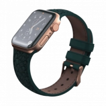 Ремінець Njord Salmon Leather Strap Dark Green for Apple Watch 41mm/40mm (SL14112)