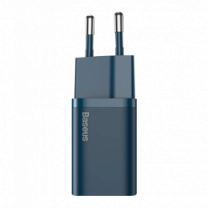Адаптер Baseus Super Si Quick Charger Type-C 20W with Type-C to Lightning Cable Blue (TZCCSUP-B03)