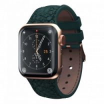 Ремешок Njord Salmon Leather Strap Dark Green для Apple Watch 45mm/44mm (SL14122)