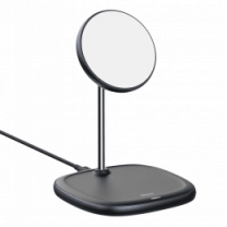 БЗП Baseus Swan Magnetic Desktop Bracket Wireless Charger iPhone 12 Black (WXSW-01)