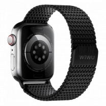Ремінець Wiwu для Apple Watch 42/44/45/49mm Domino band Black