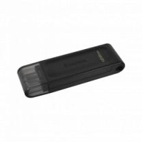 Флеш-накопичувач USB3.2 128GB Type-C Kingston DataTraveler 70 Black (DT70/128GB)