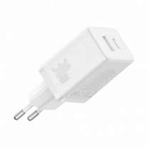 Адаптер Baseus Cube Fast Charger C+U 30W EU Moon White (P10111404213-00)