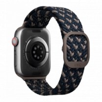 Ремешок Uniq Aspen Braided DE для Apple Watch 49 | 45 | 44 | 42 mm Obsidian Blue (UNIQ-45MM-ASPDEOBLU)