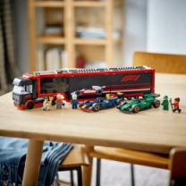 Конструктор LEGO City Грузовик F1 с автомобилями RB20 и AMR24