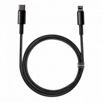 Кабель Baseus Tungsten Gold Type-C to Lightning PD 20W (2m) (black) (CATLWJ-A01)