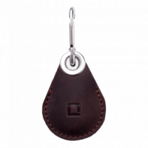 Кожаный чехол INCARNE Key Tag для AirTag коричневый
