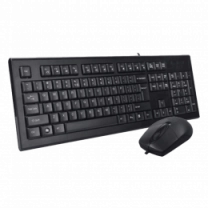 Комплект A4Tech клавіатура+мишка KR-85+OP-720S, USB, Чорна