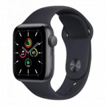 Смарт-годинник Apple Watch SE 44mm Space Gray Aluminum Case with Midnight Sport Band (MKQ63)