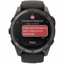 Смарт-часы Garmin Fenix 8 Pro (51 мм) MicroLED Sapphire, титан Carbon Gray DLC с силиконовым ремешком (010-03380-01)
