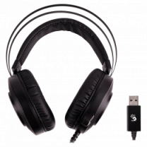 Гарнітура ігрова Bloody G521 з підсвічуванням, USB, колір чорний