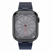 Ремешок Wiwu для Apple Watch 42/44/45/49mm Carbon Fiber pattern magnetic watch band Blue