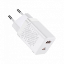 Адаптер Baseus Super Si Pro Quick Charger Type-C+USB 30W White (CCSUPP-E02)
