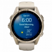 Garmin Fenix 8 43mm AMOLED Sapphire Soft Gold w. Fog Gray/Dark Sandstone S. Band (010-02903-10/11)