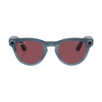 Смарт-очки Ray-Ban Meta Headliner Shiny Jeans/Dusty Red with blue-violet light filter (RW4009 66985Q 50-23)
