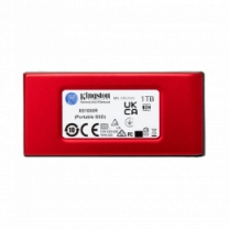 Kingston SSD 1TB XS1000 Red External USB 3.2 Gen 2 Portable Solid State Drive