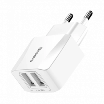 Адаптер Baseus Mini Dual-U Charger (EU) 2.1A White (CCALL-MN02)