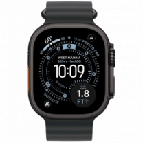 Apple Watch Ultra 3 GPS + Cellular 49mm Black Titanium Case with Black Ocean Band (MF0J4)