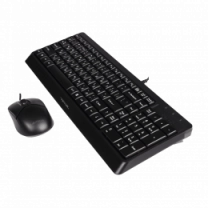 A4Tech Fstyler F1512 , комплект дротовий клавіатура з мишою, USB, чорний колір