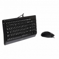 A4Tech Fstyler F1512 , комплект дротовий клавіатура з мишою, USB, чорний колір