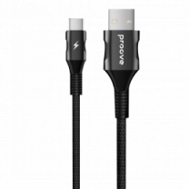 Кабель Proove Braided Scout Type-C 2.4A (1m) (black)