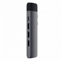 Хаб Satechi Aluminum Type-C Pro Hub Adapter with Ethernet Space Gray (ST-TCPHEM)