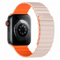 Ремешок Wiwu для Apple Watch 38/40/41mm Magnetic silicone watch band Starlight-Orange