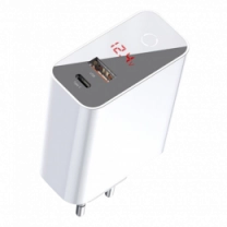 Адаптер Baseus Speed PPS QC 45W Type-C+USB White (CCFSEU907-02)