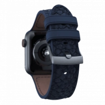 Ремешок Njord Salmon Leather Strap Petrol для Apple Watch 41mm/40mm (SL14111)