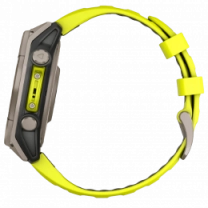 Спортивний годинник Garmin Fenix 8 51mm Solar Sapphire Titanium w. Amp Yellow/Graphite Silicone Band (010-02907-20/21) UA