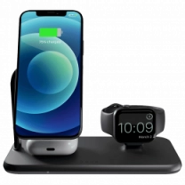 Зарядна станція Zens Magnetic+Watch Aluminium Black 30W USB-C PD (ZEDC18B/00)