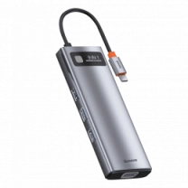 Хаб Baseus Multifunctional Metal Gleam 9- in-1 Type-C (Gray) (CAHUB-CU0G)