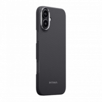 Чехол Pitaka Ultra-Slim Classic Twill 600D Black/Grey for iPhone 16 Plus (KI1601MA)