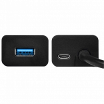 Хаб AXAGON HUE-S2BP USB3.0 CHARGING hub, 1.2м кабель, MicroUSB зарядка, Черный