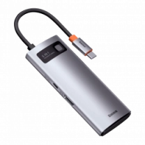 Хаб Baseus Multifunctional Metal Gleam 5- in-1 Type-C (Gray) (CAHUB-CX0G)