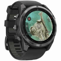Смарт-часы Garmin Fenix 8 Pro (51 мм) MicroLED Sapphire, титан Carbon Gray DLC с силиконовым ремешком (010-03380-01)