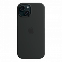 Чохол силіконовий iPhone 15 Silicone Case with MagSafe Black (MT0J3)