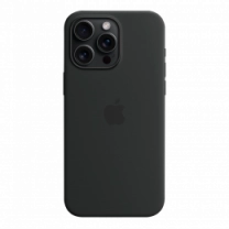 Чохол Силіконовий iPhone 15 Pro Max Silicone Case with MagSafe Black  (MT1M3)