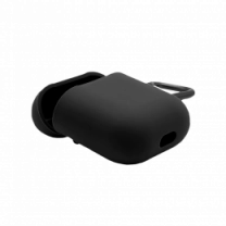 Чохол Blueo Liquid Silicone Case for AirPods with Carbine Black