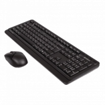A4Tech Fstyler FG1012S, комплект беспроводной клавиатура с мышью, цвет черный