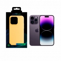 Чохол Monblan для iPhone 14 Pro Magnetic Silicone MagSafe (Sunglow)