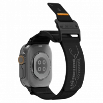 Ремінець AULUMU A11 band for Apple Watch, Black buckle+Black Strap black+black 22mm A11-NL-BK-BK