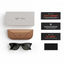 Смарт-окуляри Ray-Ban Meta Wayfarer Matte Black/Clear to Gray Transitions XXL (RW4008 601S1M 53-22)