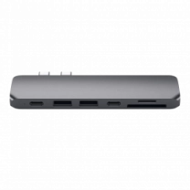 Хаб Satechi Aluminum Type-C Pro Hub Adapter Space Gray (ST-CMBPM)